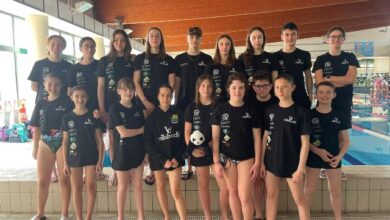 Atleti Villa Becchi Nuoto a Tortona
