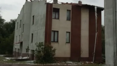 Casa danneggiata a Pianezza di Borgosesia dopo nubifragio