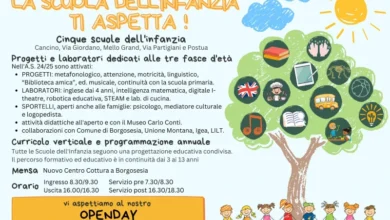 OPEN DAY SCUOLE INFANZIA BORGOSESIA 12 NOVEMBRE 2024